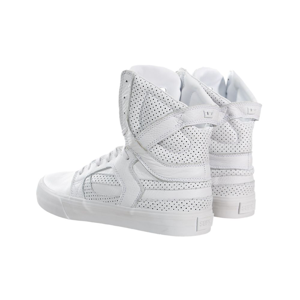 Baskets Montantes Supra SkyTop II HF Blanche White/White Homme | DLR-51349639